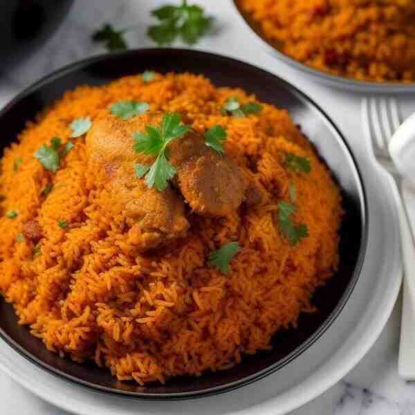 Рис джоллоф с курицей